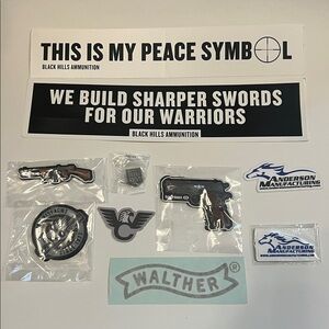 10x Assorted Tactical Shot Show Swag Advertising Stickers + Cool Patches #3103